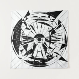 Geometrisches Mandala-Muster Wandteppich