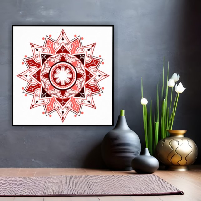 Geometrisches Mandala, mystical Poster (Von Creator hochgeladen)