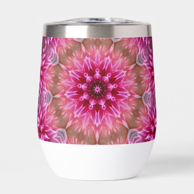 Geometrisches Mandala Pink-Blume-Muster-67545 (Vorderseite)