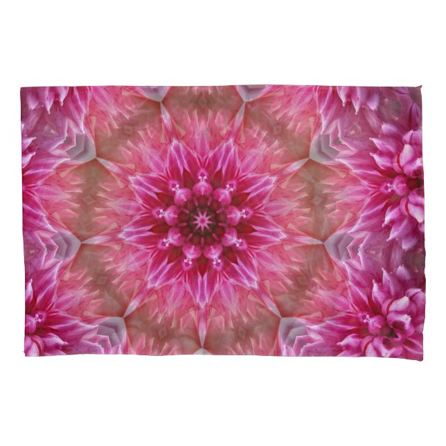 Geometrisches Mandala Pink-Blume-Muster-67545 Kissenbezug (Vorderseite)