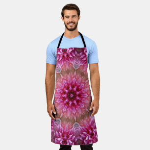 Geometrisches Mandala Pink-Blume-Muster-67545 Schürze