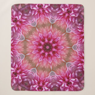 Geometrisches Mandala Pink-Blume-Muster-67545 Sherpadecke