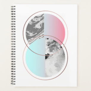 Geometrisches Marmorbild Planer
