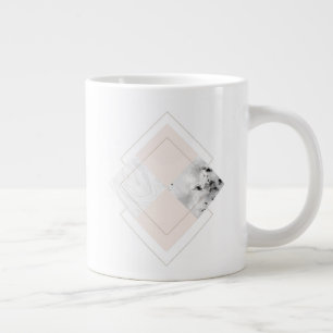 Geometrisches Marmordesign Jumbo-Tasse