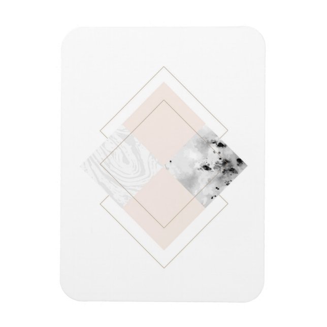 Geometrisches Marmordesign Magnet (Vertikal)