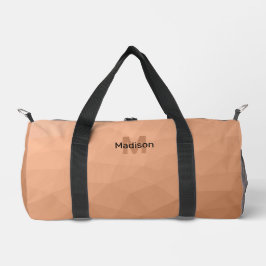 Geometrisches Maschenmuster für Peach-Gradienten M Duffle Bag