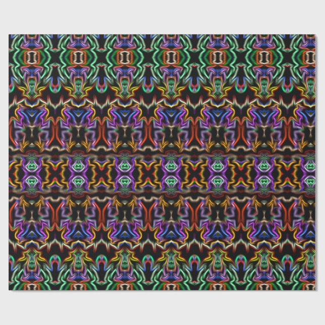 Geometrisches Mehrverpackungspapier Geschenkpapier (Flach)