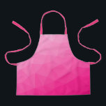 Geometrisches Messemuster mit Hot rosa Gradient Schürze<br><div class="desc">Elegantes und cooles geometrisches Dreieck mit heißrosa Farbverlauf für Damen: Rosa,  heißrosa,  Mesh,  Dreiecke,  Muster,  hell,  geometrisch,  cool,  rosa Mesh,  Gefälle,  Geometrie,  farbig,  farbig,  rosa geometrisch,  dreieck</div>