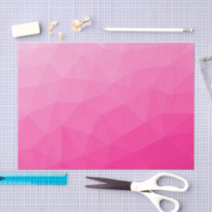 Geometrisches Messemuster mit Hot rosa Gradient Seidenpapier