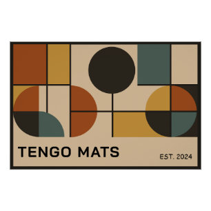 Geometrisches Mid-Century-Design Poster