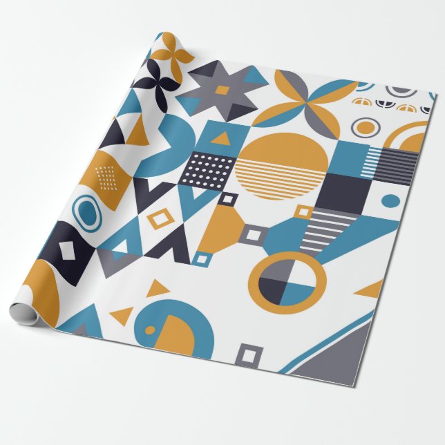 Geometrisches minimalistisches Muster. Abstraktes  Geschenkpapier (Ungerollt)