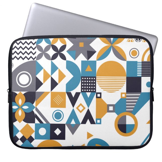 Geometrisches minimalistisches Muster. Abstraktes  Laptopschutzhülle (Vorderseite)