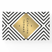 Geometrisches Mod fett Schwarz-Weiß-Muster