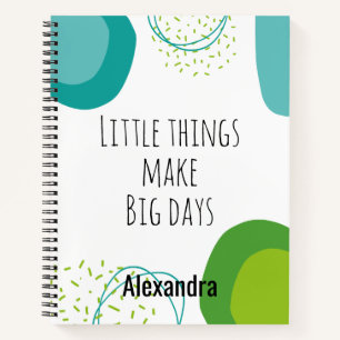 Geometrisches, modernes Abstraktes Inspirationsang Notizbuch