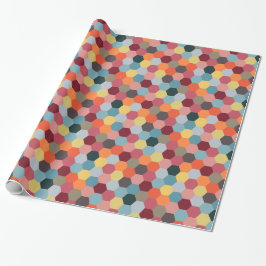 Geometrisches, modernes Hexagon-Musterpapier Geschenkpapier