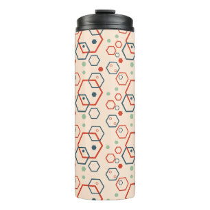 Geometrisches, modernes hexagonales Muster Thermosbecher