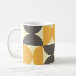 Geometrisches, modernes Muster Mitte des Jahrhunde Kaffeetasse