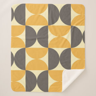 Geometrisches, modernes Muster Mitte des Jahrhunde Sherpadecke