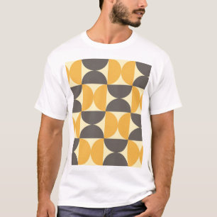Geometrisches, modernes Muster Mitte des Jahrhunde T-Shirt