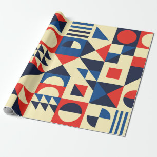 Geometrisches, modernes nahtloses Muster Mitte des Geschenkpapier