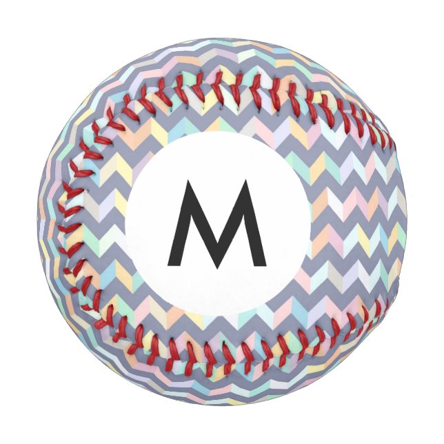 Geometrisches Monogramm Baseball (Vorderseite Links)