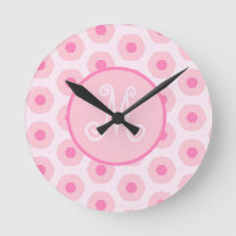 Geometrisches Monogramm für moderne rosa Schaltpun
