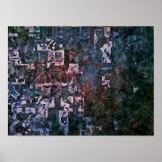 Geometrisches Mosaik-Abstrakt  Poster