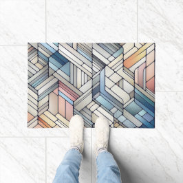 Geometrisches Mosaik Fußmatte