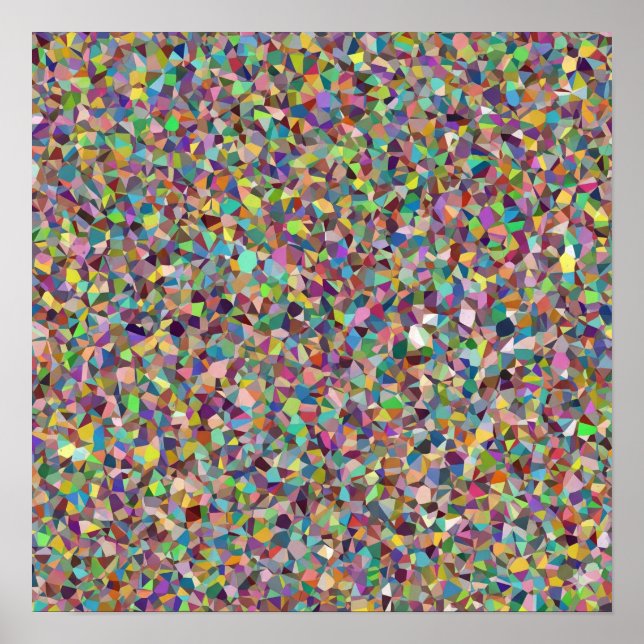 Geometrisches Mosaik Poster (Vorne)