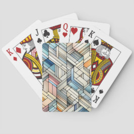 Geometrisches Mosaik Spielkarten