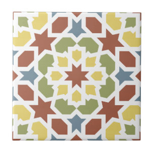 Geometrisches Mosaik von arabischem von Marruecos. Fliese