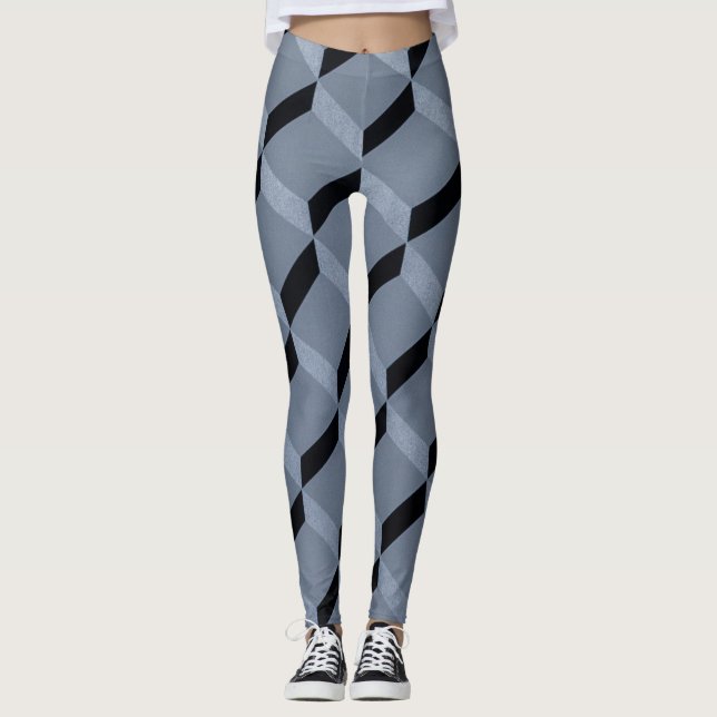 Geometrisches Mosaikdesign Leggings (Vorderseite)