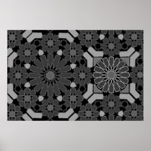 Geometrisches Mosaikdesign Poster