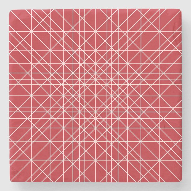 Geometrisches Motiv Miroku Steinuntersetzer (Vorderseite)