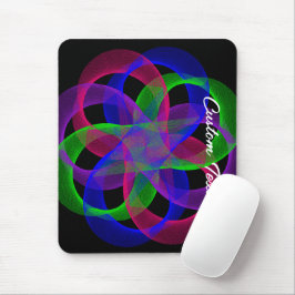 Geometrisches Mouse-Pad für Doppelschleifmaschen Mousepad
