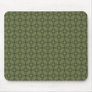 Geometrisches Mousepad für Vintage Funk, Fern