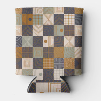 Geometrisches Mural: Moderner Vintager Hintergrund Dosenkühler