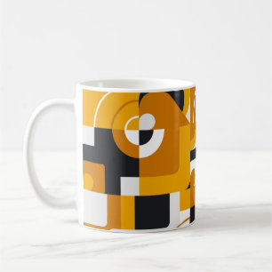 Geometrisches Mural: Moderner Vintager Stil Kaffeetasse