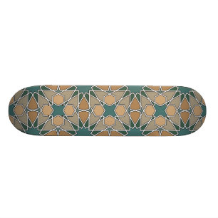Geometrisches Muster 006 Bens Yusuf Madrasa Skateboard