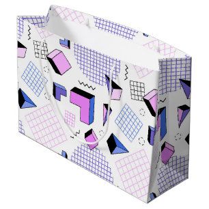 Geometrisches Muster 13 Große Geschenktüte