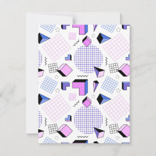 Geometrisches Muster 13 Mitteilungskarte