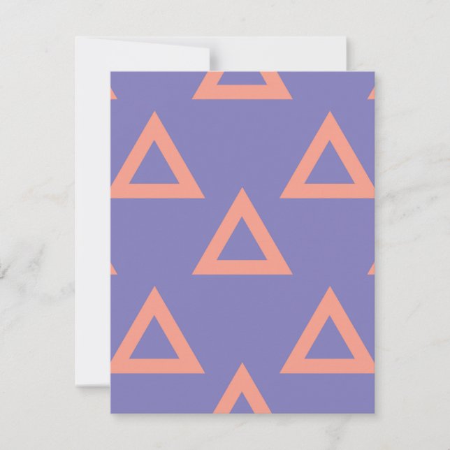 Geometrisches Muster 16 Mitteilungskarte (Vorderseite)