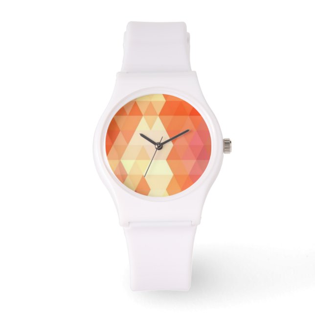 Geometrisches Muster 1 Armbanduhr (Vorderseite)
