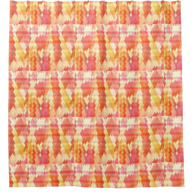 Geometrisches Muster 1 Duschvorhang (Vorderseite)