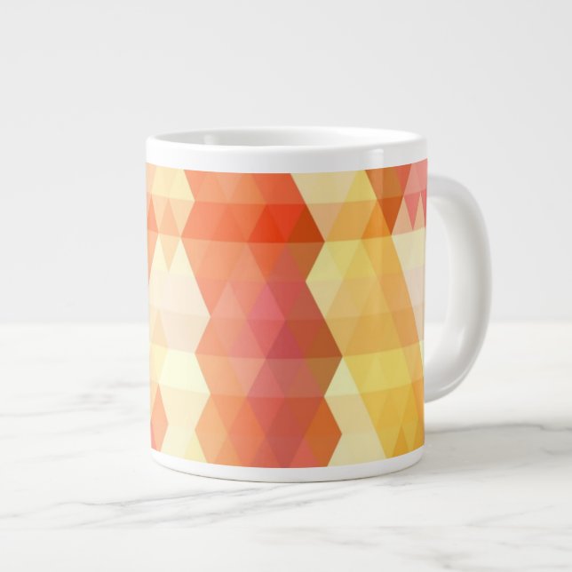Geometrisches Muster 1 Jumbo-Tasse (Vorderseite Rechts)
