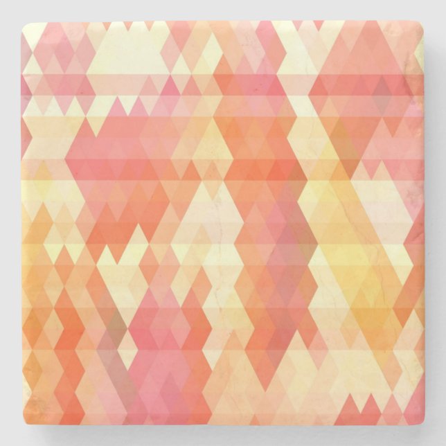 Geometrisches Muster 1 Steinuntersetzer (Vorderseite)