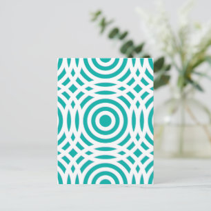 Geometrisches Muster 20 Ankündigungspostkarte