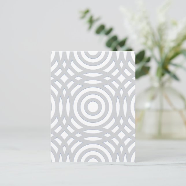 Geometrisches Muster 22 Ankündigungspostkarte (Stehend Vorderseite)