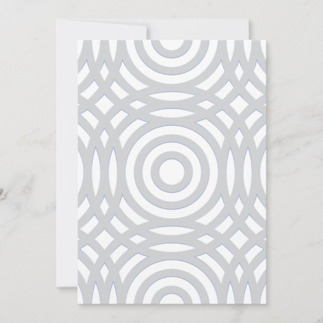 Geometrisches Muster 22 Save The Date (Vorderseite)