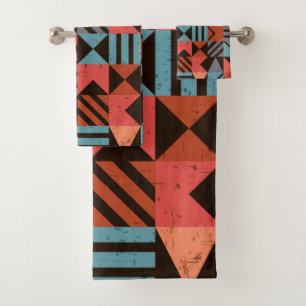 Geometrisches Muster 28 Badhandtuch Set